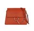 Faye Shoulder Bag, &pound;550, Handbags, Orange, Leather, Front view